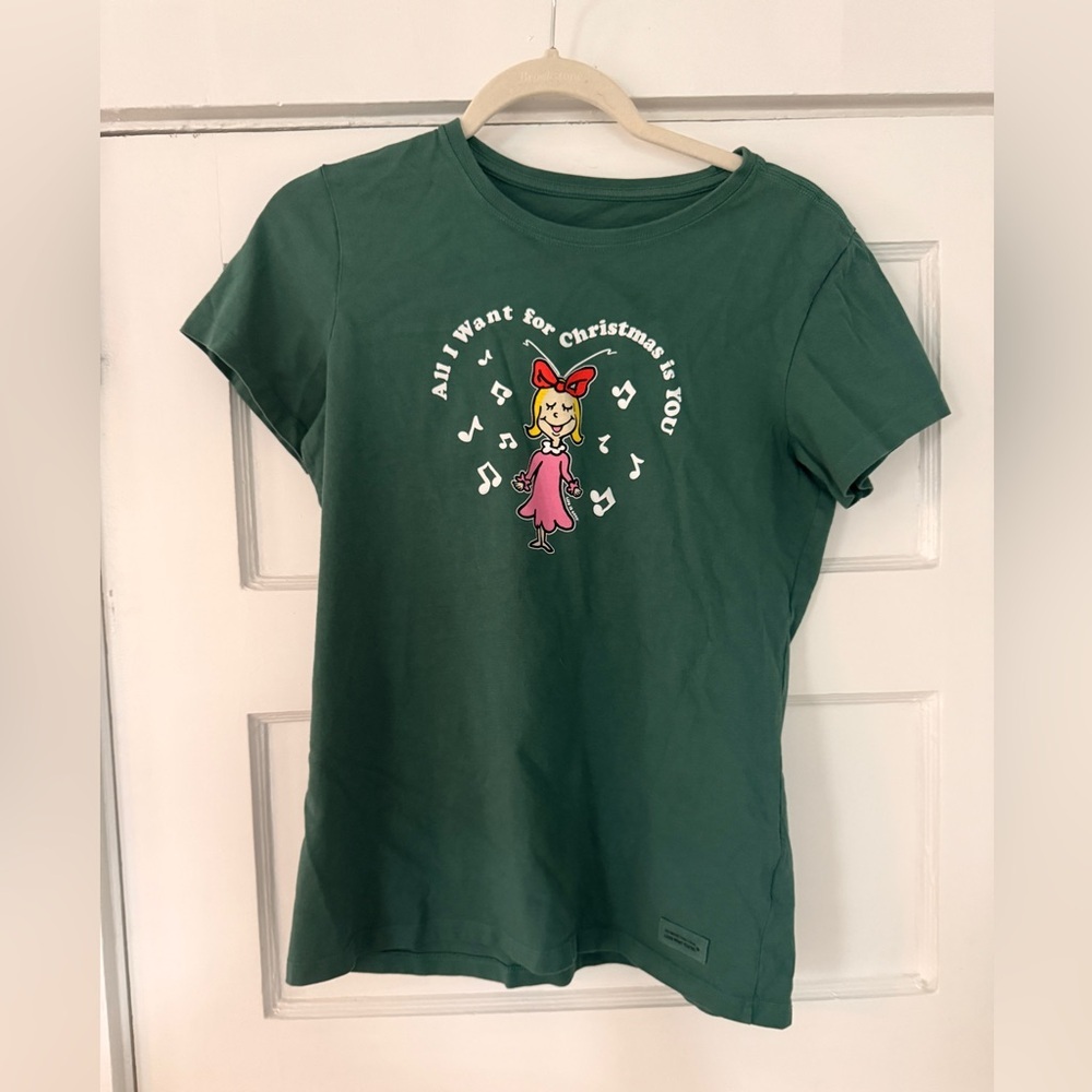 Life is Good Women’s Medium Grinch Christmas “All I Want for Christmas is You”